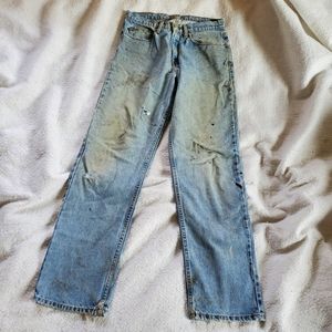 Ralph Lauren Polo Distressed Vintage Straight Leg Jeans, 33x34